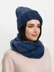 Индиго комплект шапка+снуд Аэлита