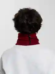 Бордовый флисовый снуд-бафф