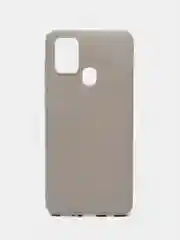 Серебряный чехол Samsung Galaxy A21s, Самсунг Галакси А21с силиконовый