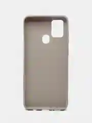 Серебряный чехол Samsung Galaxy A21s, Самсунг Галакси А21с силиконовый