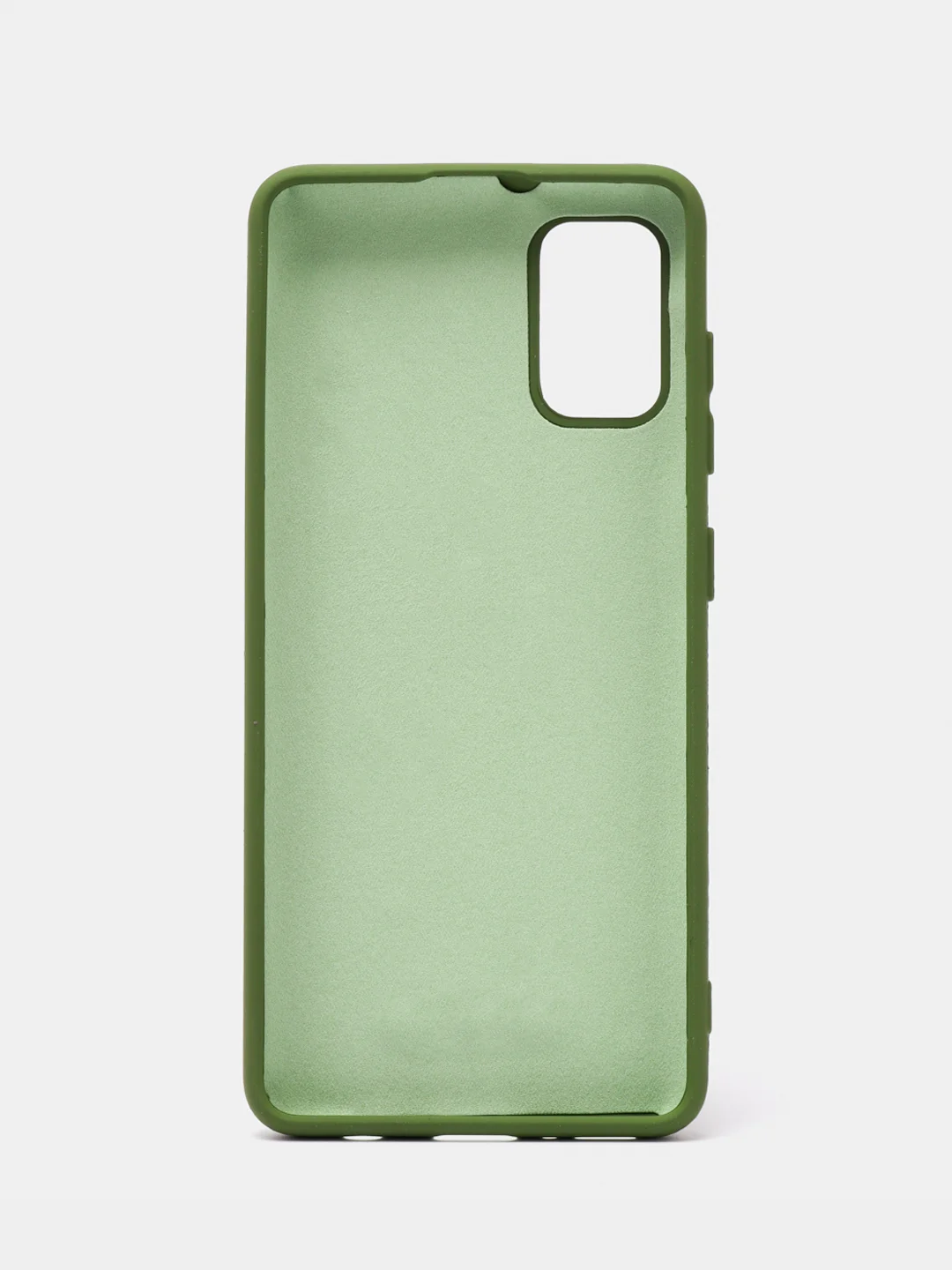 Зеленый чехол Silicone Cover для Samsung Galaxy A41, Самсунг Галакси А41 силиконовый