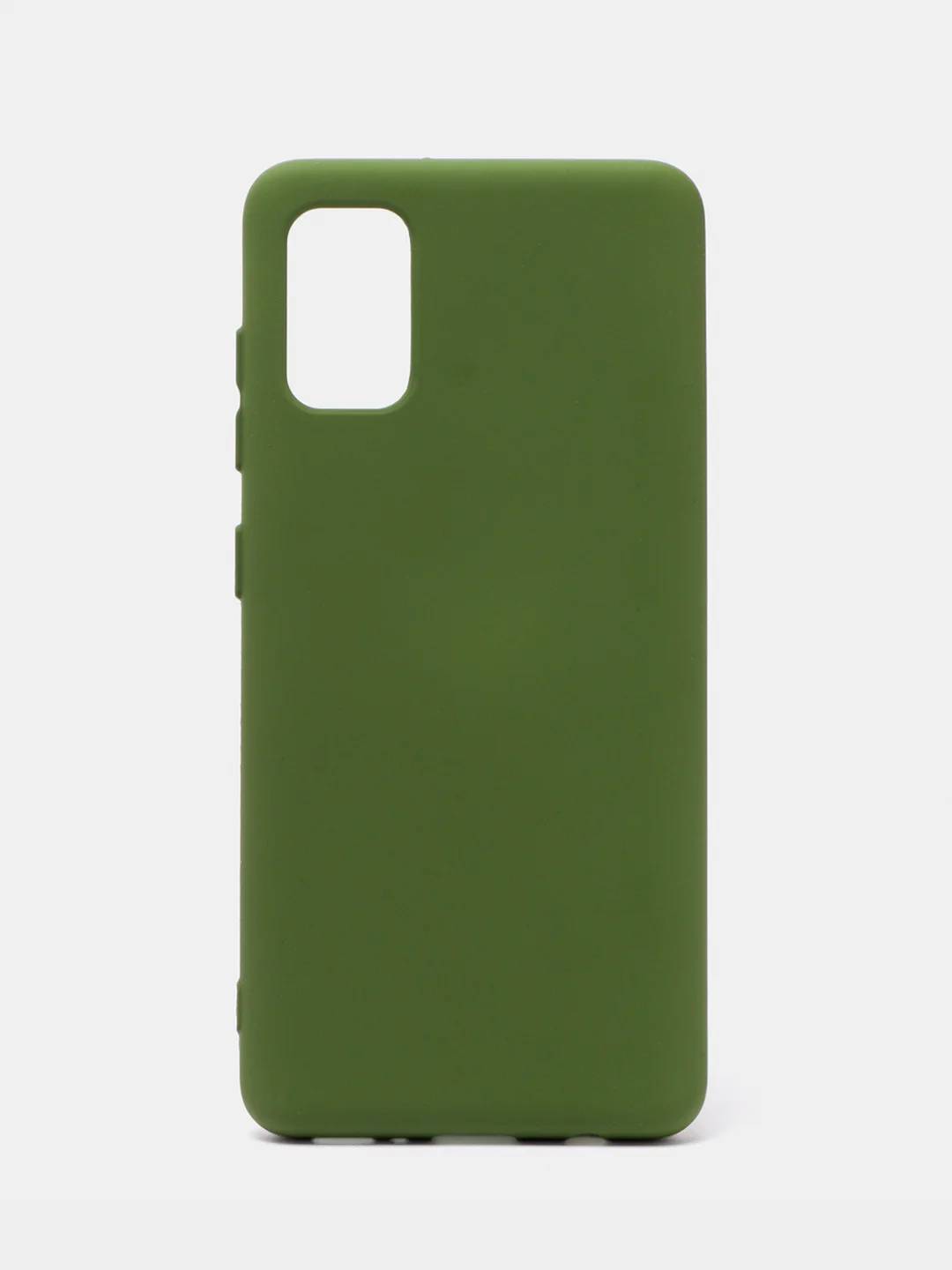 Зеленый чехол Silicone Cover для Samsung Galaxy A41, Самсунг Галакси А41 силиконовый