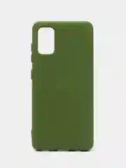 Зеленый чехол Silicone Cover для Samsung Galaxy A41, Самсунг Галакси А41 силиконовый