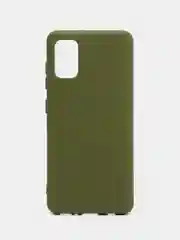 Лесной зеленый чехол Silicone Cover для Samsung Galaxy A41, Самсунг Галакси А41 силиконовый