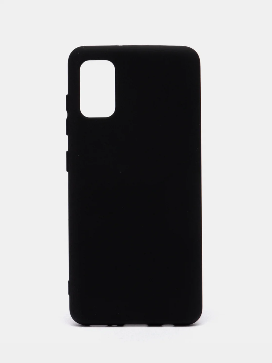 Черный чехол Silicone Cover для Samsung Galaxy A41, Самсунг Галакси А41 силиконовый