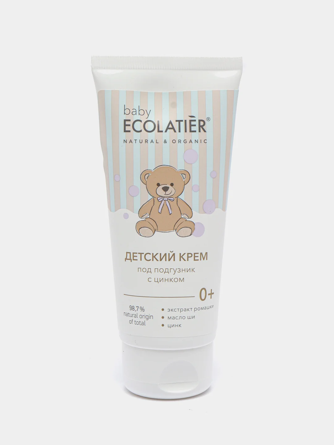Детский крем под подгузники с цинком 0+ Ecolatier baby, 100 мл