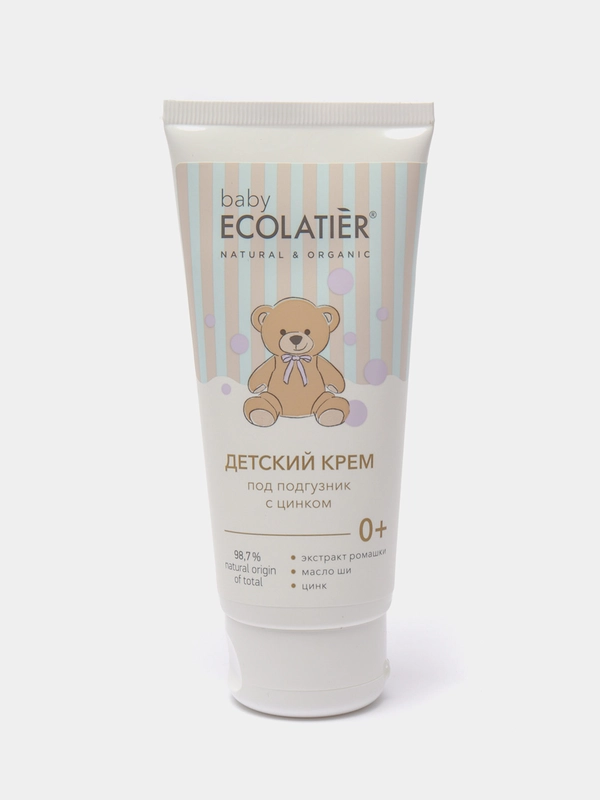 Детский крем под подгузники с цинком 0+ Ecolatier baby, 100 мл