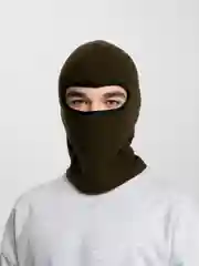 Зелёный хаки балаклава флисовая