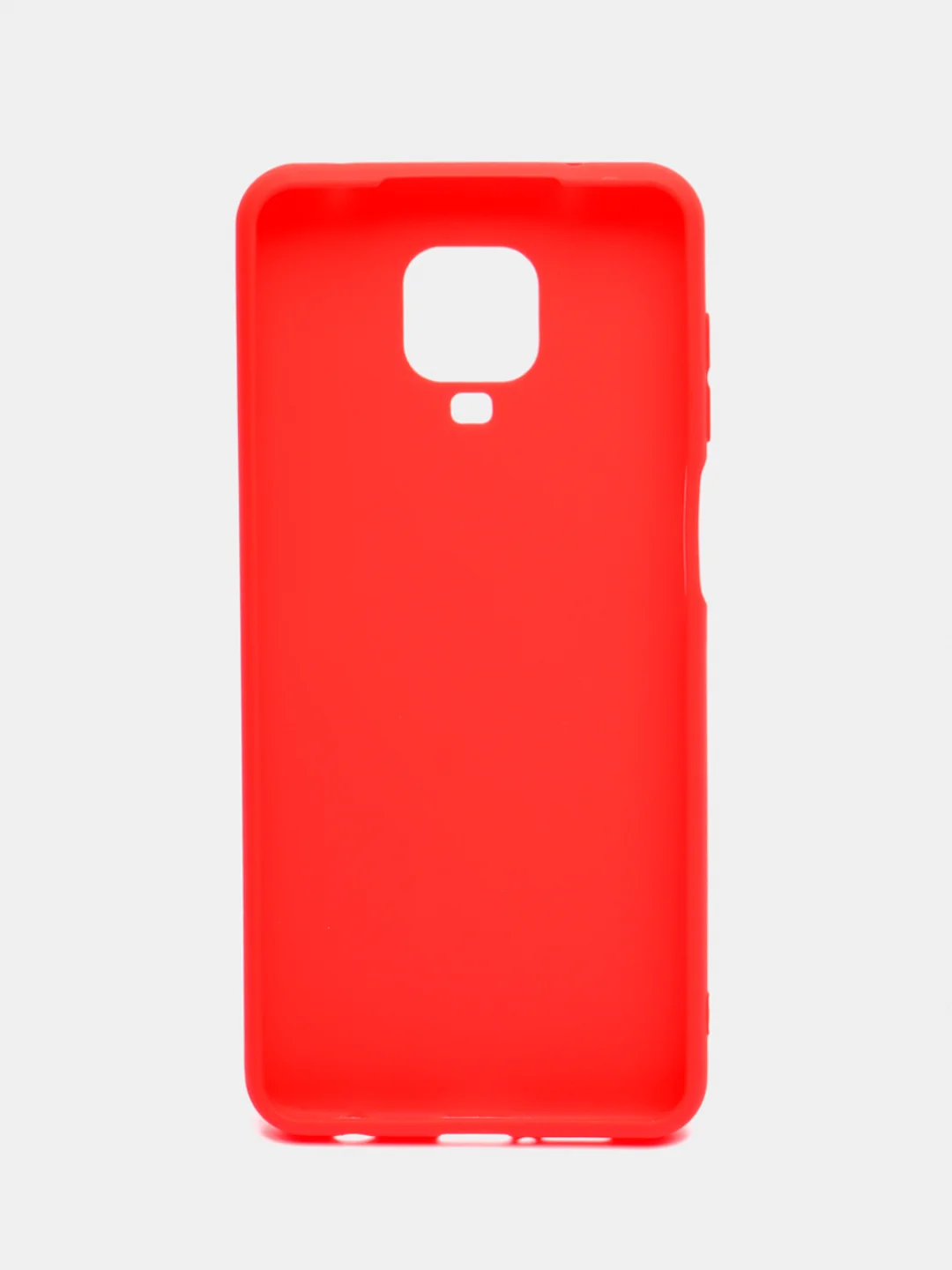 Красный чехол Xiaomi Redmi Note 9 Pro / Note 9 Pro Max / Note 9S силиконовый цветной матовый
