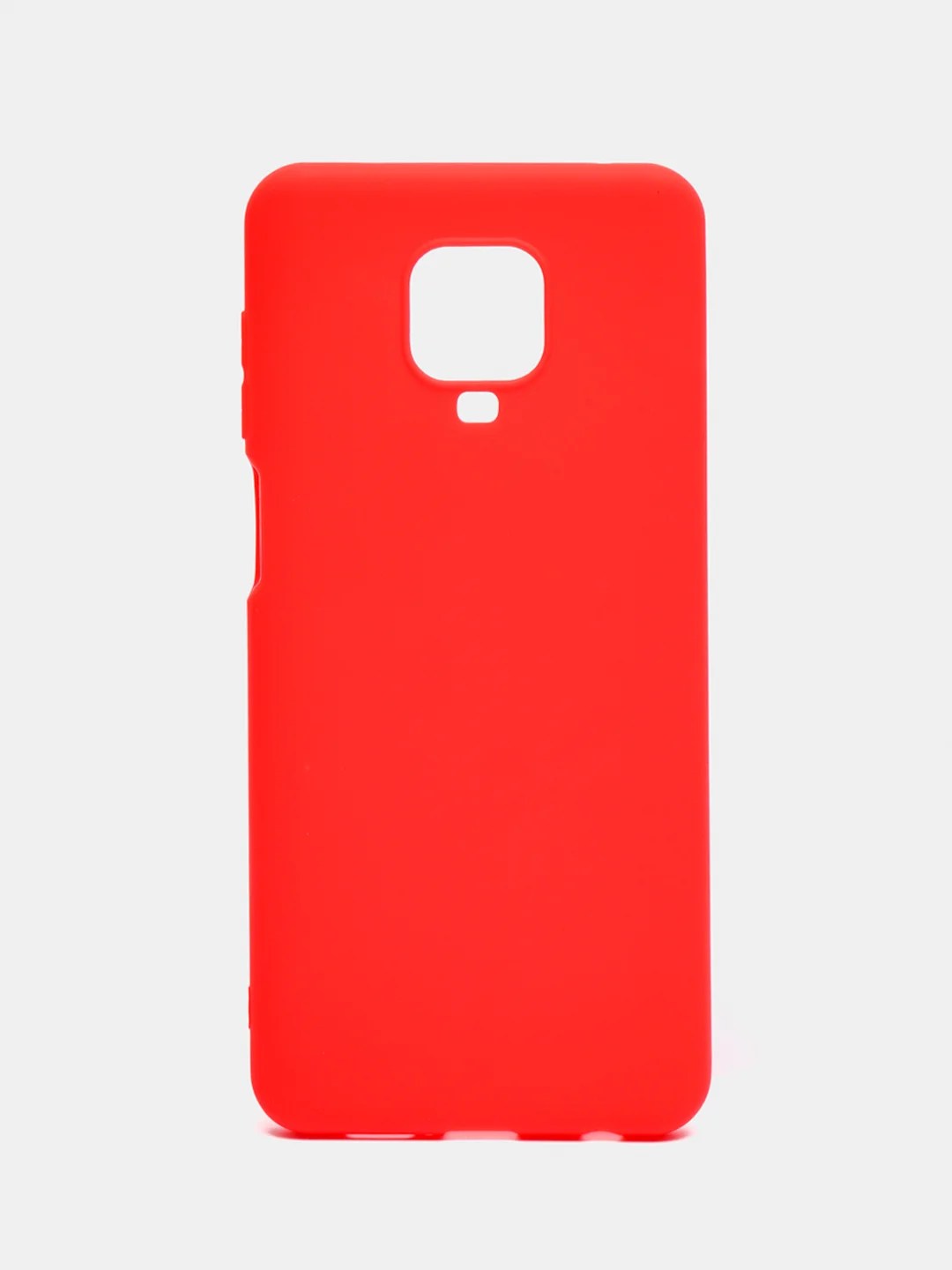 Красный чехол Xiaomi Redmi Note 9 Pro / Note 9 Pro Max / Note 9S силиконовый цветной матовый