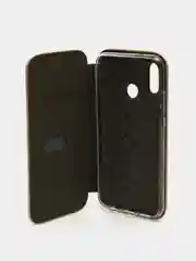 Золотой чехол-книжка на Huawei P20 Lite 2018, Хуавей П20 Лайт 2018
