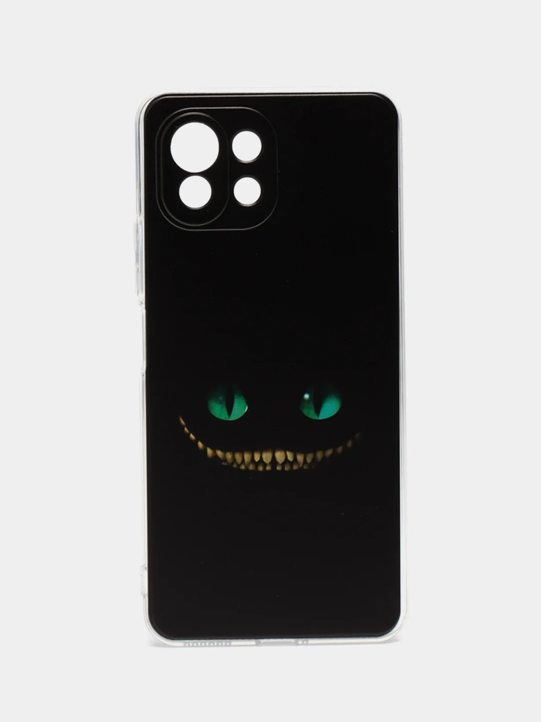 Черный силиконовый чехол на Xiaomi Mi 11 Lite/5G NE / Сяоми Ми 11 Лайт прозрачный, с рисунком