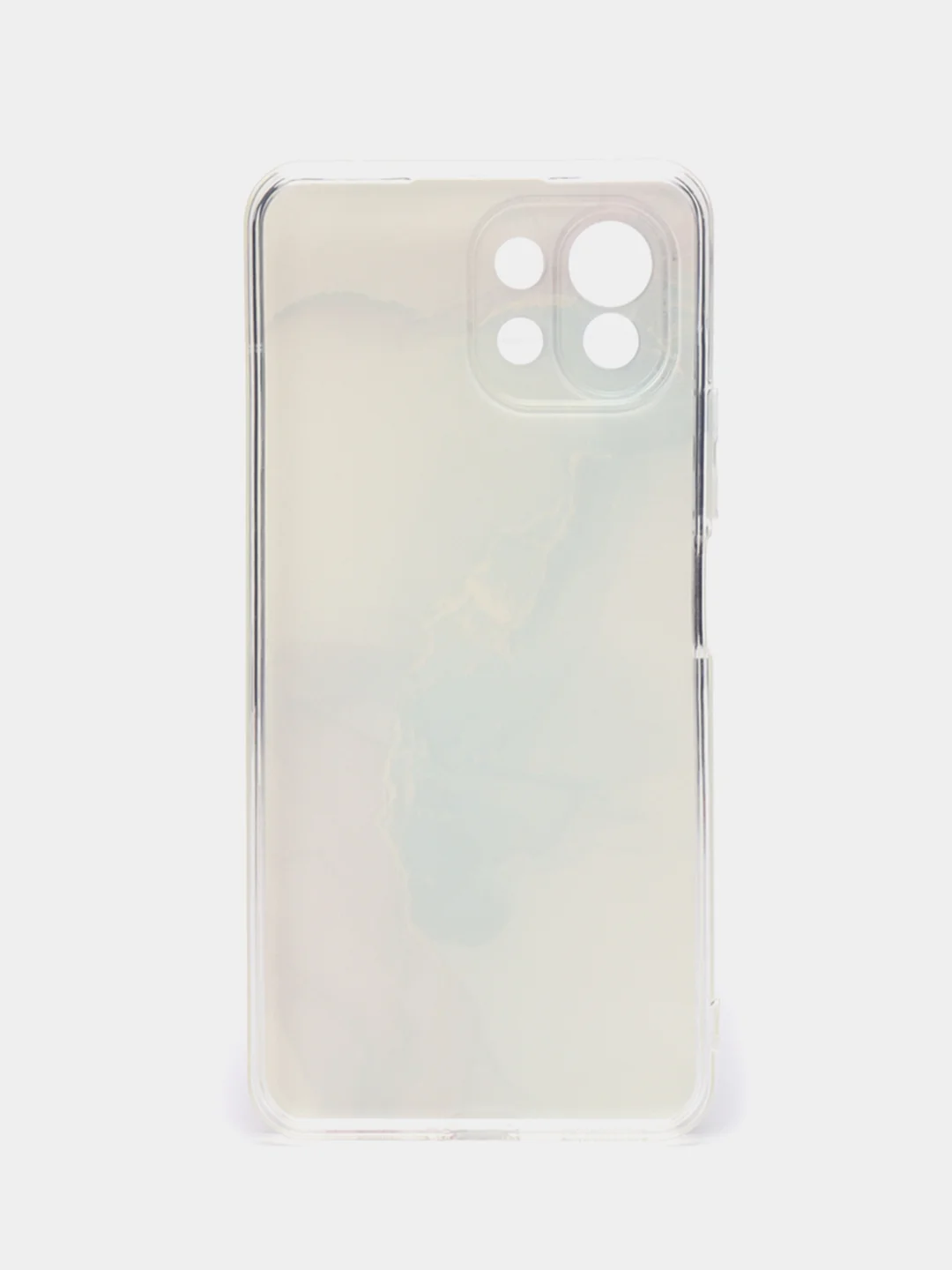 Ледяной силиконовый чехол на Xiaomi Mi 11 Lite/5G NE / Сяоми Ми 11 Лайт прозрачный, с рисунком