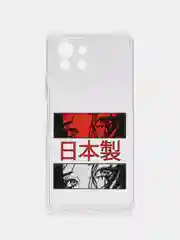 Алый силиконовый чехол на Xiaomi Mi 11 Lite/5G NE / Сяоми Ми 11 Лайт прозрачный, с рисунком