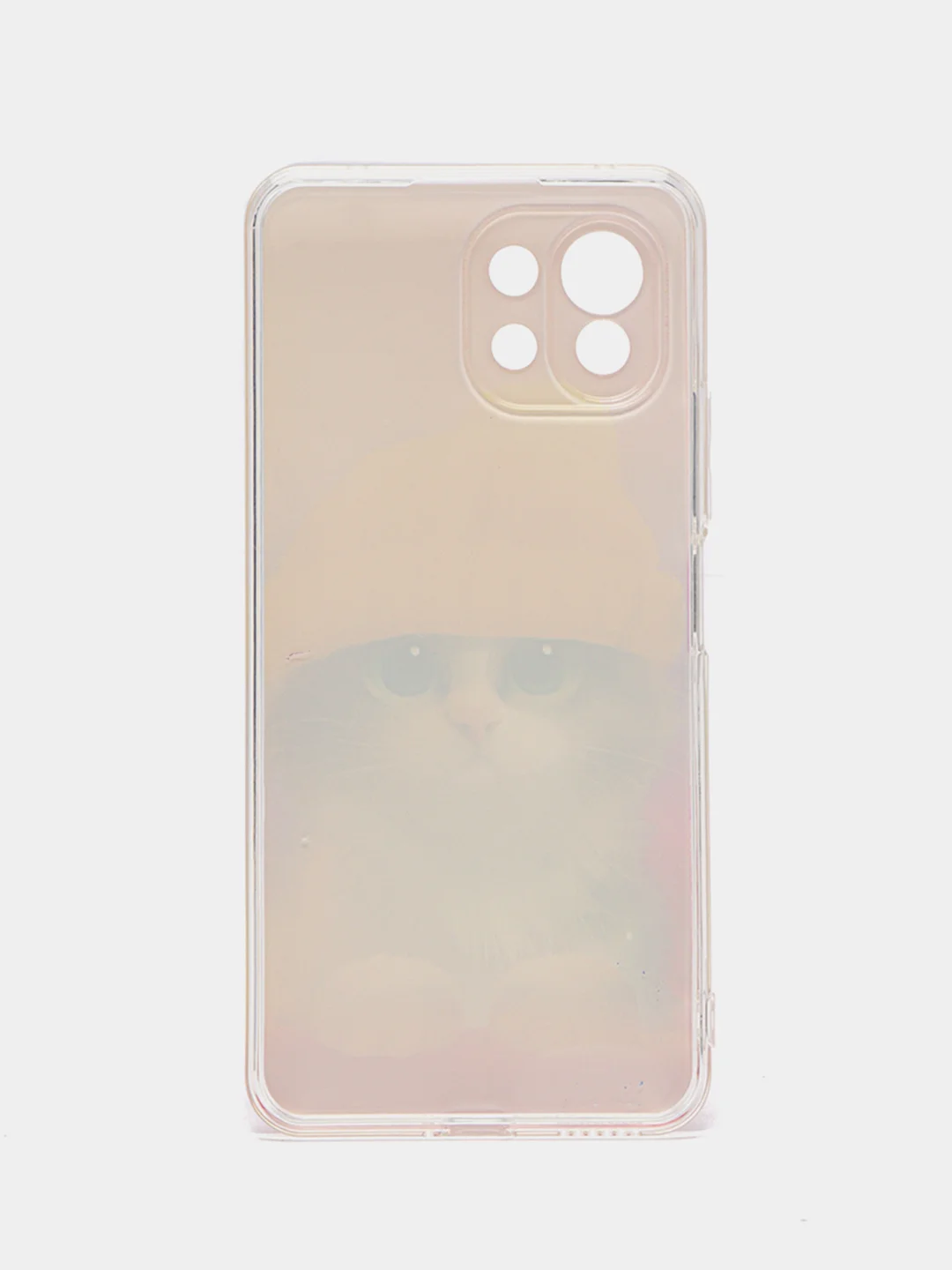 Желтый силиконовый чехол на Xiaomi Mi 11 Lite/5G NE / Сяоми Ми 11 Лайт прозрачный, с рисунком