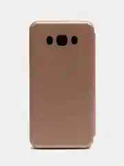 Золотой чехол книжка на Samsung Galaxy J7 2016 (J710), Самсунг Галакси Джи7 2016 (Джи710)