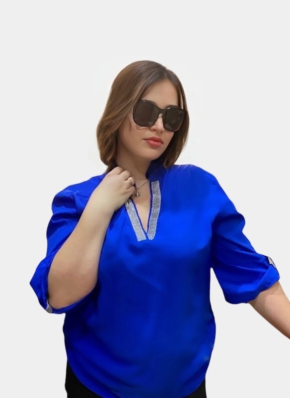Блузка, блузка ткань креп-шифон