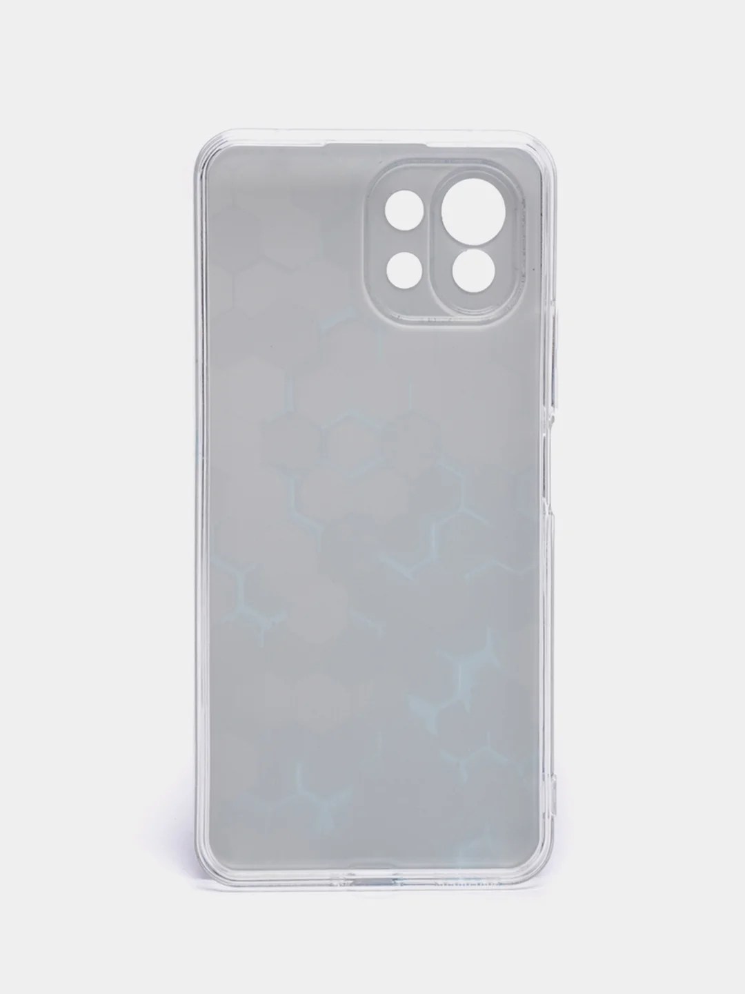 Бирюзовый силиконовый чехол на Xiaomi Mi 11 Lite/5G NE / Сяоми Ми 11 Лайт прозрачный, с рисунком