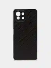 Хаки силиконовый чехол на Xiaomi Mi 11 Lite/5G NE / Сяоми Ми 11 Лайт прозрачный, с рисунком