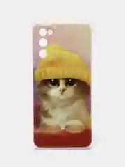 Желтый силиконовый чехол на Samsung Galaxy S20 FE / Самсунг S20 FE прозрачный, с рисунком