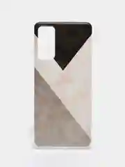Песочный хаки силиконовый чехол на Samsung Galaxy S20 FE / Самсунг S20 FE прозрачный, с рисунком