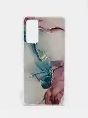 Ледяной силиконовый чехол на Samsung Galaxy S20 FE / Самсунг S20 FE прозрачный, с рисунком