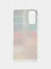 Бордовый силиконовый чехол на Samsung Galaxy S20 FE / Самсунг S20 FE прозрачный, с рисунком