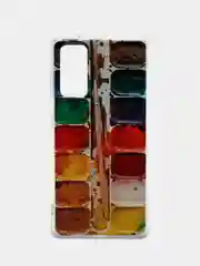 Бордовый силиконовый чехол на Samsung Galaxy S20 FE / Самсунг S20 FE прозрачный, с рисунком