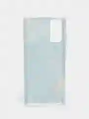 Светло-синий силиконовый чехол на Samsung Galaxy S20 FE / Самсунг S20 FE прозрачный, с рисунком