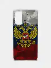 Синий силиконовый чехол на Samsung Galaxy S20 FE / Самсунг S20 FE прозрачный, с рисунком
