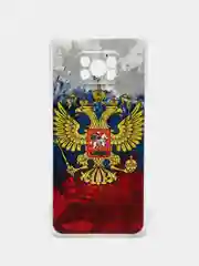 Синий силиконовый чехол на Xiaomi Poco X3/X3 Pro / Сяоми Poco X3/Х3 Про прозрачный, с рисунком