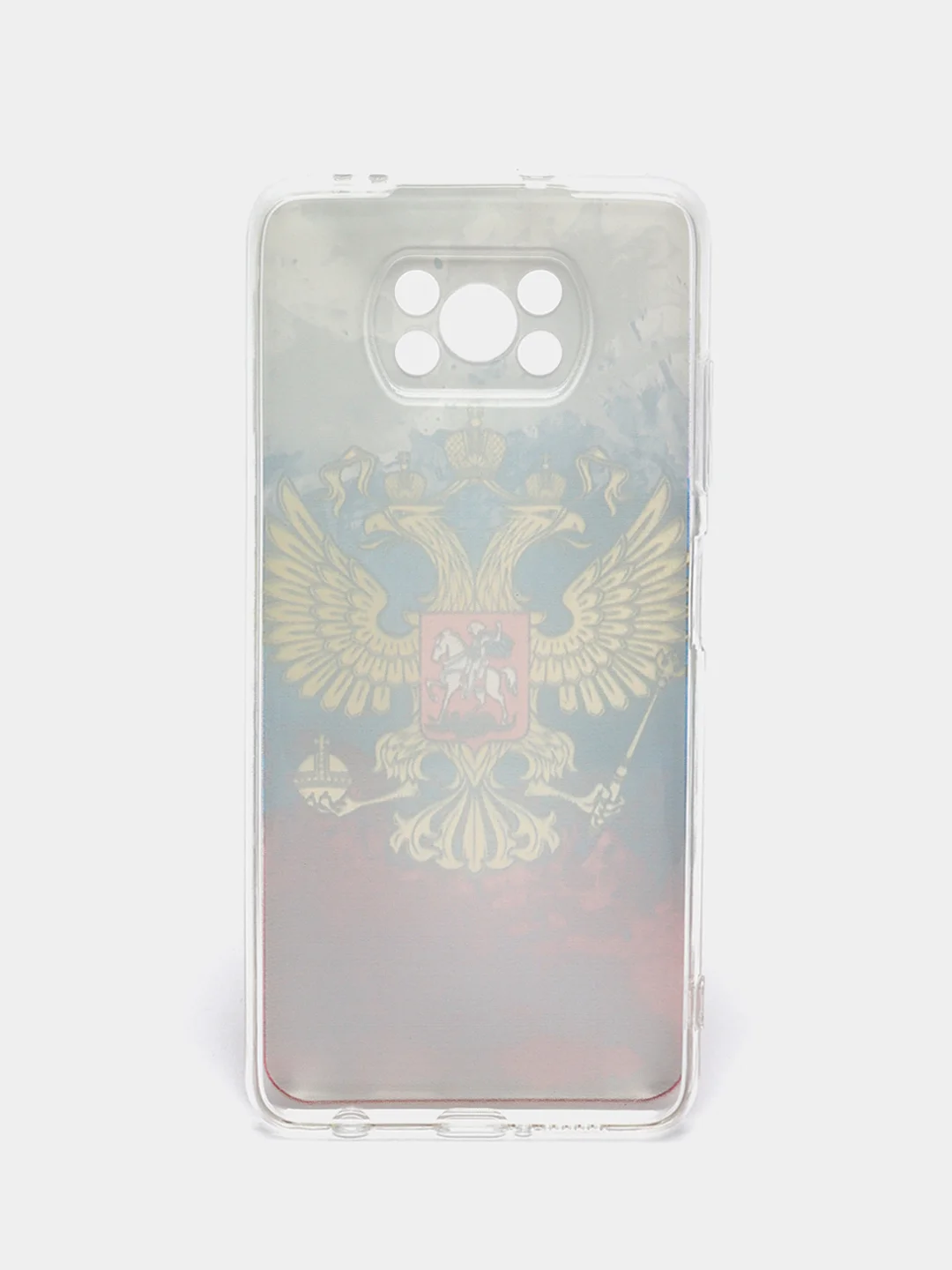 Синий силиконовый чехол на Xiaomi Poco X3/X3 Pro / Сяоми Poco X3/Х3 Про прозрачный, с рисунком