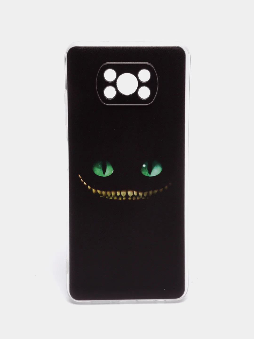 Черный силиконовый чехол на Xiaomi Poco X3/X3 Pro / Сяоми Poco X3/Х3 Про прозрачный, с рисунком