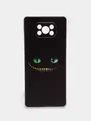Черный силиконовый чехол на Xiaomi Poco X3/X3 Pro / Сяоми Poco X3/Х3 Про прозрачный, с рисунком