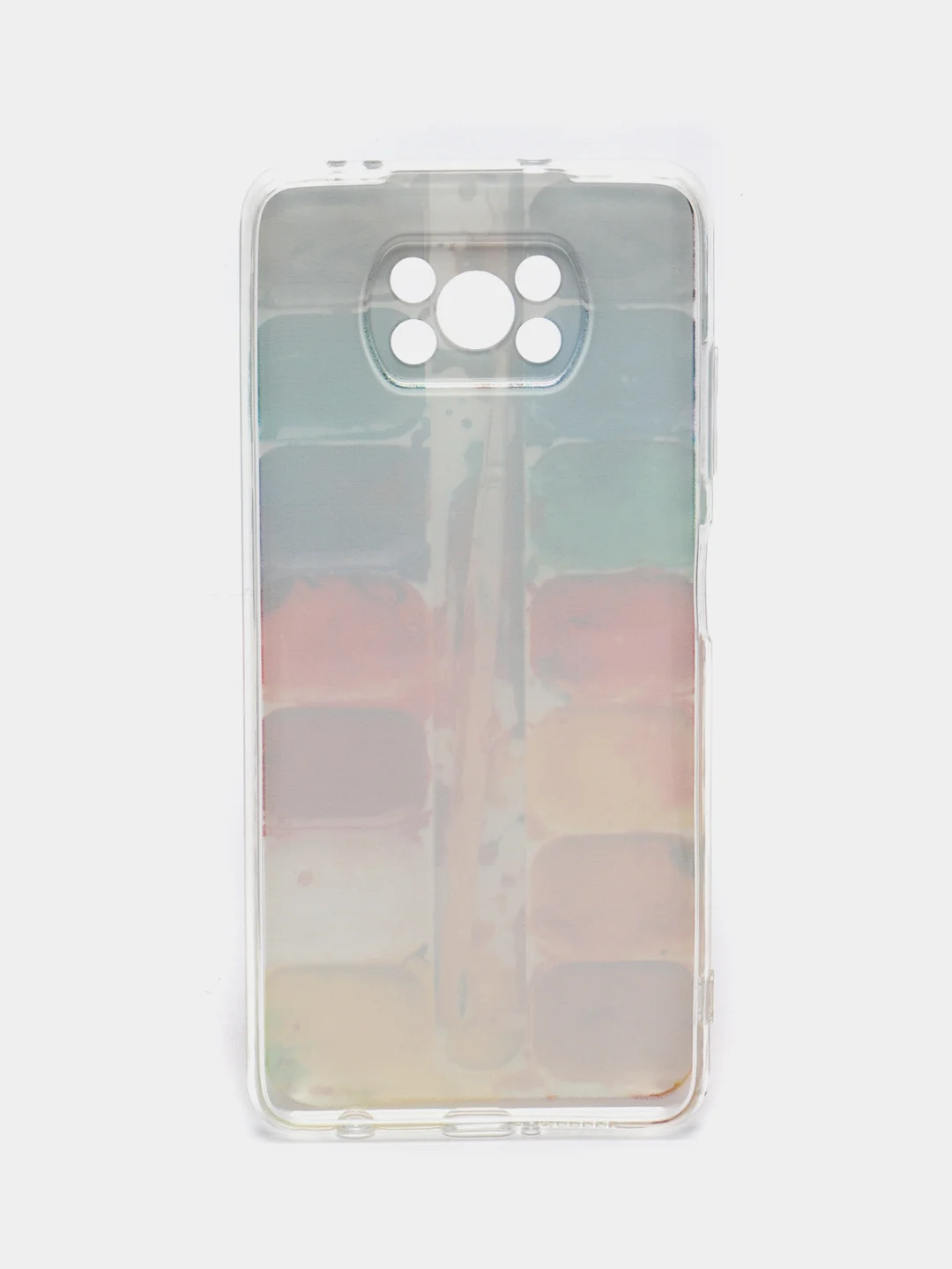 Бордовый силиконовый чехол на Xiaomi Poco X3/X3 Pro / Сяоми Poco X3/Х3 Про прозрачный, с рисунком