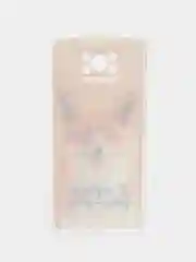 Оранжевый силиконовый чехол на Xiaomi Poco X3/X3 Pro / Сяоми Poco X3/Х3 Про прозрачный, с рисунком