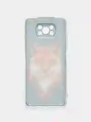Рыжий силиконовый чехол на Xiaomi Poco X3/X3 Pro / Сяоми Poco X3/Х3 Про прозрачный, с рисунком