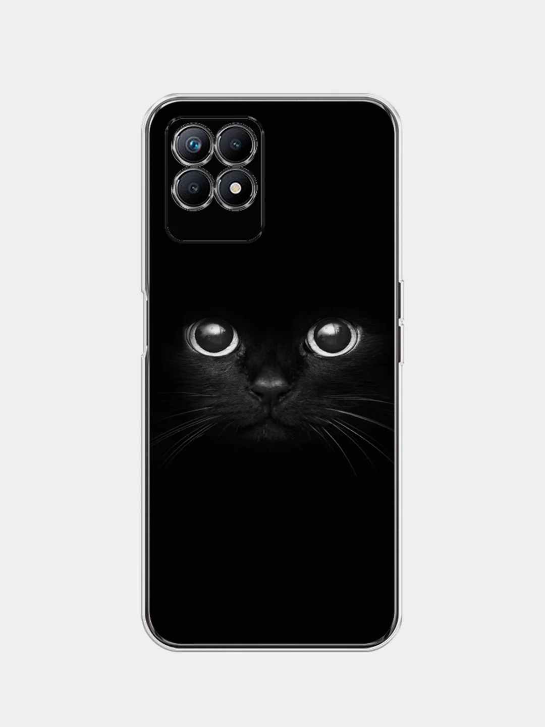 Шоколадный силиконовый чехол на Realme 8i / Реалми 8i прозрачный, с рисунком, защита камеры