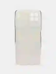 Синий силиконовый чехол на Realme 8i / Реалми 8i прозрачный, с рисунком, защита камеры