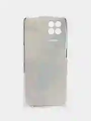 Ледяной силиконовый чехол на Realme 8i / Реалми 8i прозрачный, с рисунком, защита камеры