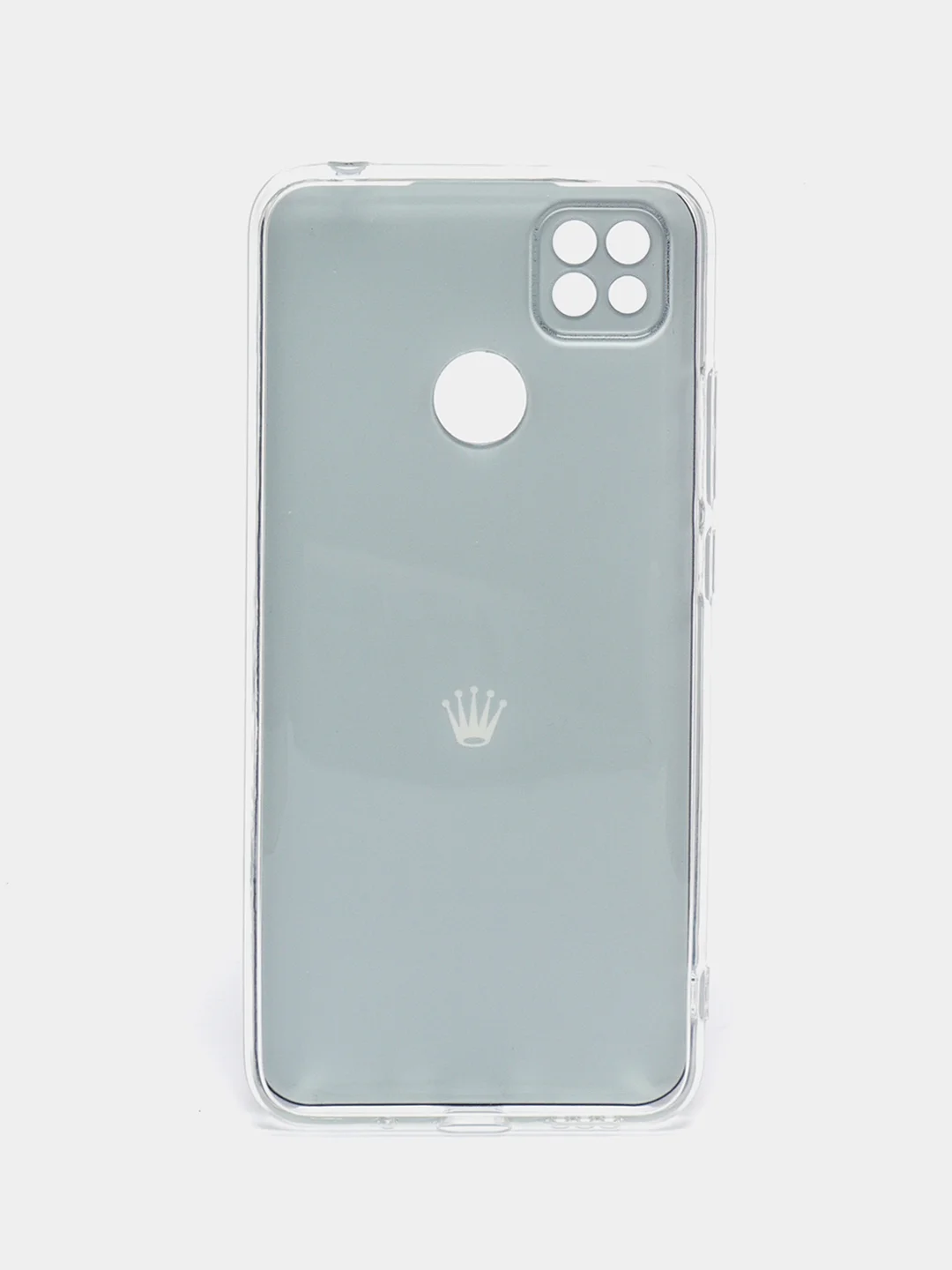 Оливковый силиконовый чехол на Xiaomi Redmi 9C / Сяоми Редми 9С прозрачный с рисунком, защита камеры