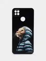 Лавандовый силиконовый чехол на Xiaomi Redmi 9C / Сяоми Редми 9С прозрачный с рисунком, защита камеры