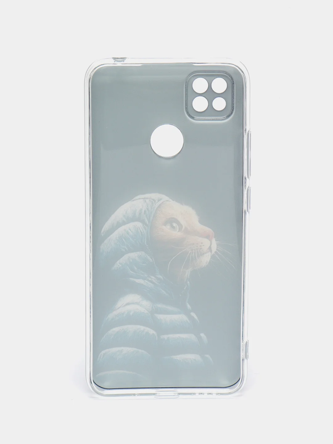 Лавандовый силиконовый чехол на Xiaomi Redmi 9C / Сяоми Редми 9С прозрачный с рисунком, защита камеры