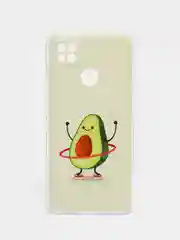 Светло-жёлтый силиконовый чехол на Xiaomi Redmi 9C / Сяоми Редми 9С прозрачный с рисунком, защита камеры