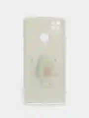 Светло-жёлтый силиконовый чехол на Xiaomi Redmi 9C / Сяоми Редми 9С прозрачный с рисунком, защита камеры