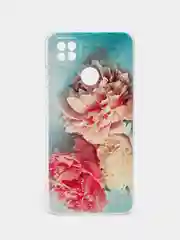Конфетный силиконовый чехол на Xiaomi Redmi 9C / Сяоми Редми 9С прозрачный с рисунком, защита камеры
