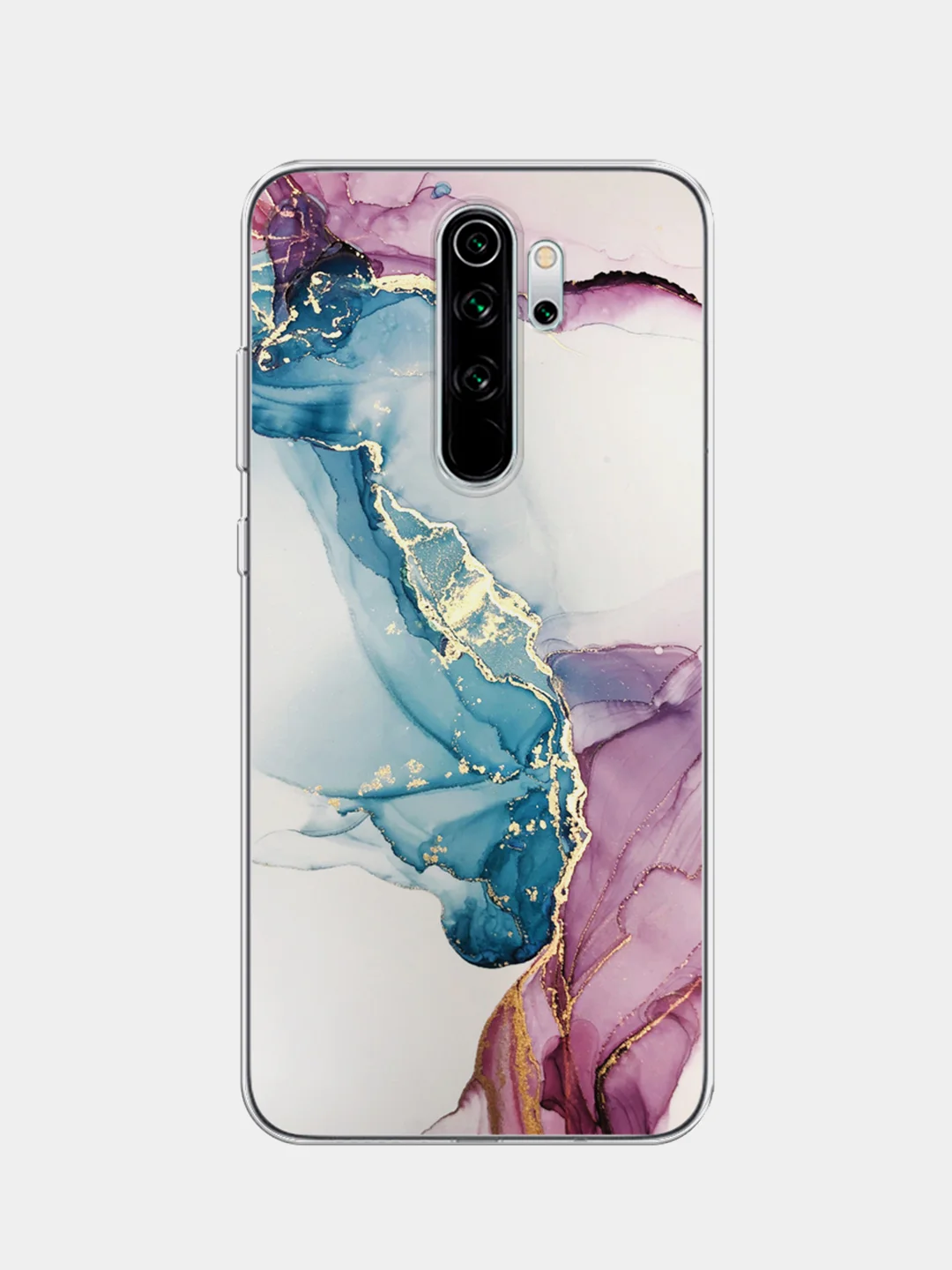Ледяной силиконовый чехол на Xiaomi Redmi Note 8 Pro / Сяоми Редми Нот 8 Про прозрачный с рисунком