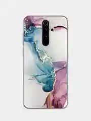 Ледяной силиконовый чехол на Xiaomi Redmi Note 8 Pro / Сяоми Редми Нот 8 Про прозрачный с рисунком