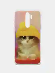 Желтый силиконовый чехол на Xiaomi Redmi Note 8 Pro / Сяоми Редми Нот 8 Про прозрачный с рисунком