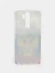Синий силиконовый чехол на Xiaomi Redmi Note 8 Pro / Сяоми Редми Нот 8 Про прозрачный с рисунком